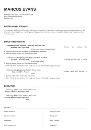advertising copywriter