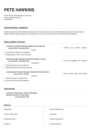 apartment property manager