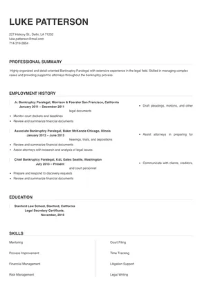 bankruptcy paralegal