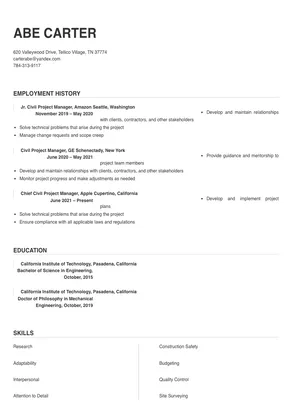 civil project manager