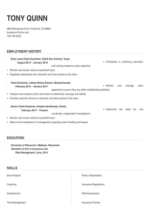 claim examiner