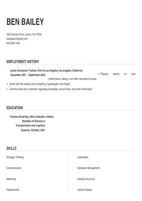 conductor trainee