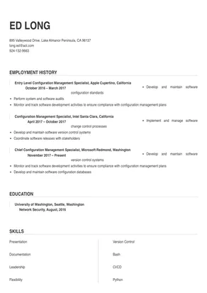 configuration management specialist