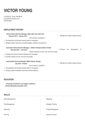creative services manager