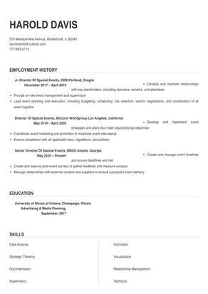 director of special events