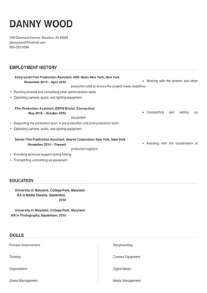 film production assistant