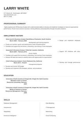 hr business analyst