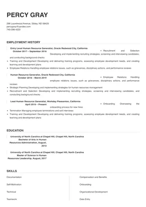 human resource generalist