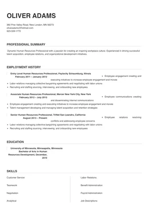 human resources professional