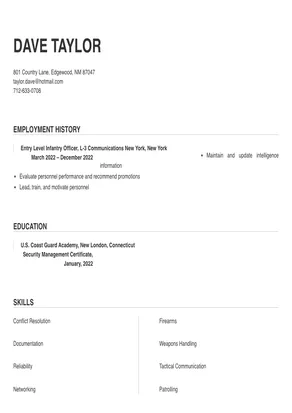 infantry officer