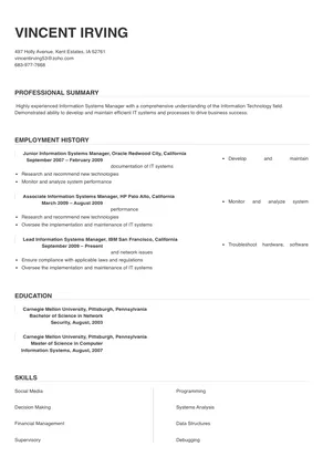 information systems manager