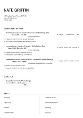 insurance account executive