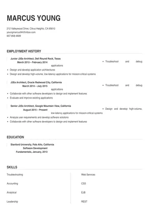 j2ee architect