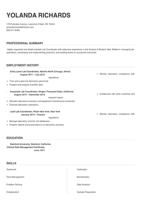lab coordinator