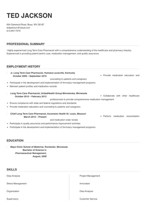long term care pharmacist