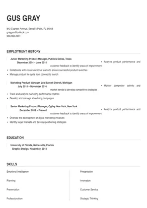 marketing product manager