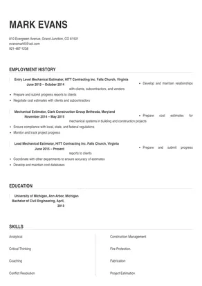 mechanical estimator