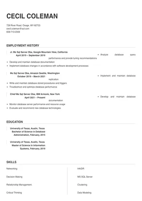 ms sql server dba