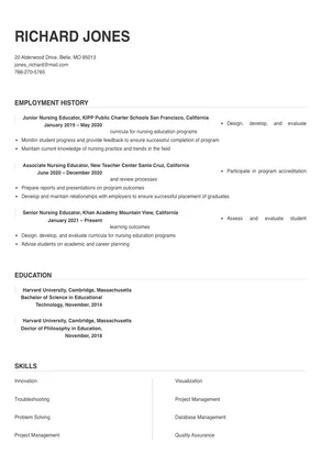 nursing educator