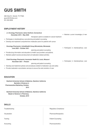 oncology pharmacist