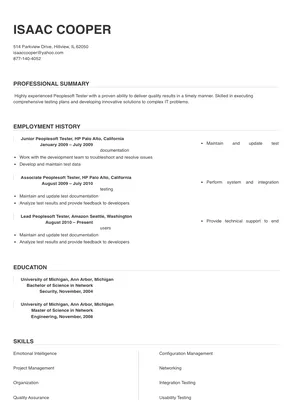 peoplesoft tester