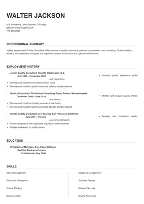 quality consultant