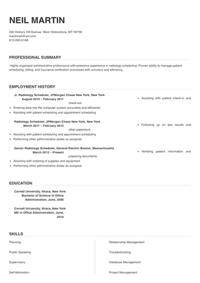 radiology scheduler