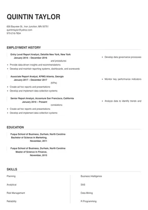 report analyst