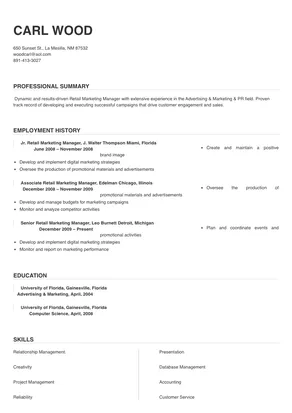 retail marketing manager