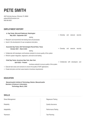 sap tester