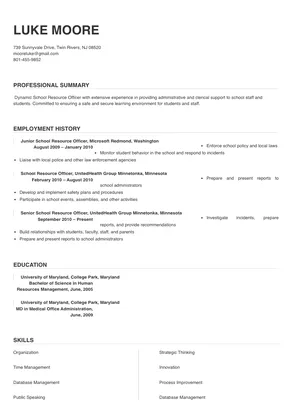 school resource officer