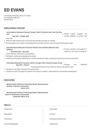 special education preschool teacher