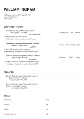 ssrs developer