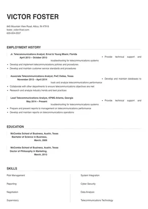 telecommunications analyst