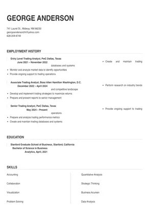 trading analyst