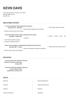university registrar