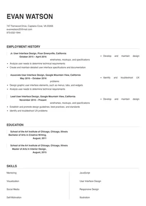 user interface design