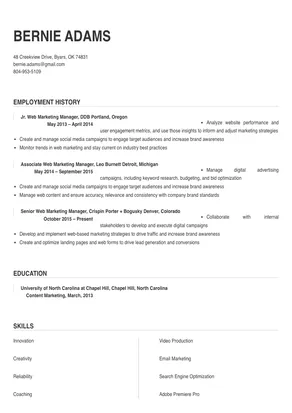 web marketing manager