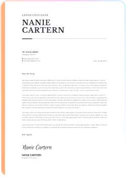 Changing Careers cover letter template example