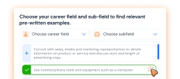 Resume career field suggestions