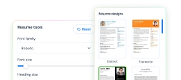 Resume design and download tools