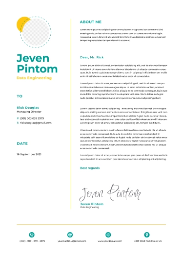Resume template preview
