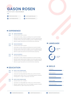 Resume template preview