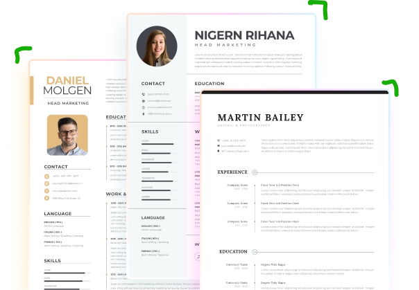 Resume templates preview