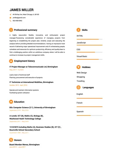 Trendy Resume Template