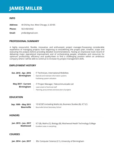 Vintage Resume Template